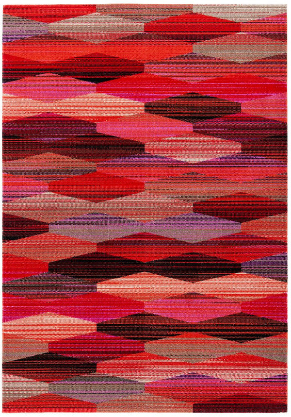 Montage 300 Montage  Power Loomed 100% Polypropylene Rug Red / Fuchsia