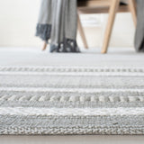 Montauk 214 Hand Woven 100% Cotton Rug Grey / Ivory 100% Cotton MTK214F-5