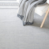 Montauk 214 Hand Woven 100% Cotton Rug Grey / Ivory 100% Cotton MTK214F-5