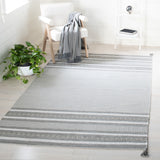 Montauk 214 Hand Woven 100% Cotton Rug Grey / Ivory 100% Cotton MTK214F-5