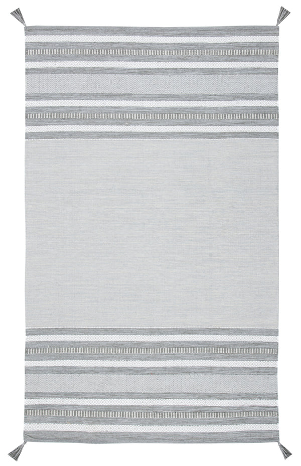 Montauk 214 Hand Woven 100% Cotton Rug Grey / Ivory 100% Cotton MTK214F-5