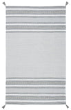 Montauk 214 Hand Woven 100% Cotton Rug Grey / Ivory 100% Cotton MTK214F-5