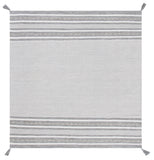 Montauk 214 Hand Woven 100% Cotton Rug Grey / Ivory 100% Cotton MTK214F-6SQ