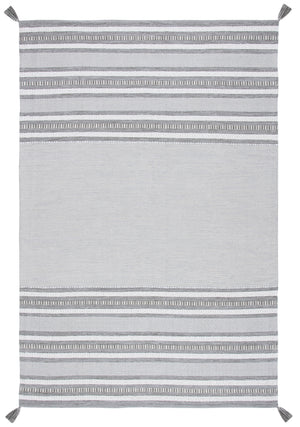 Montauk 214 Hand Woven 100% Cotton Rug Grey / Ivory 100% Cotton MTK214F-6