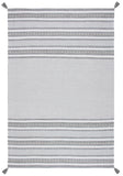 Montauk 214 Hand Woven 100% Cotton Rug Grey / Ivory 100% Cotton MTK214F-6