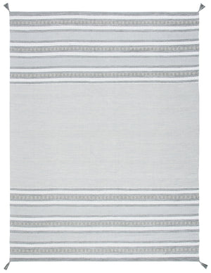 Montauk 214 Hand Woven 100% Cotton Rug Grey / Ivory 100% Cotton MTK214F-8