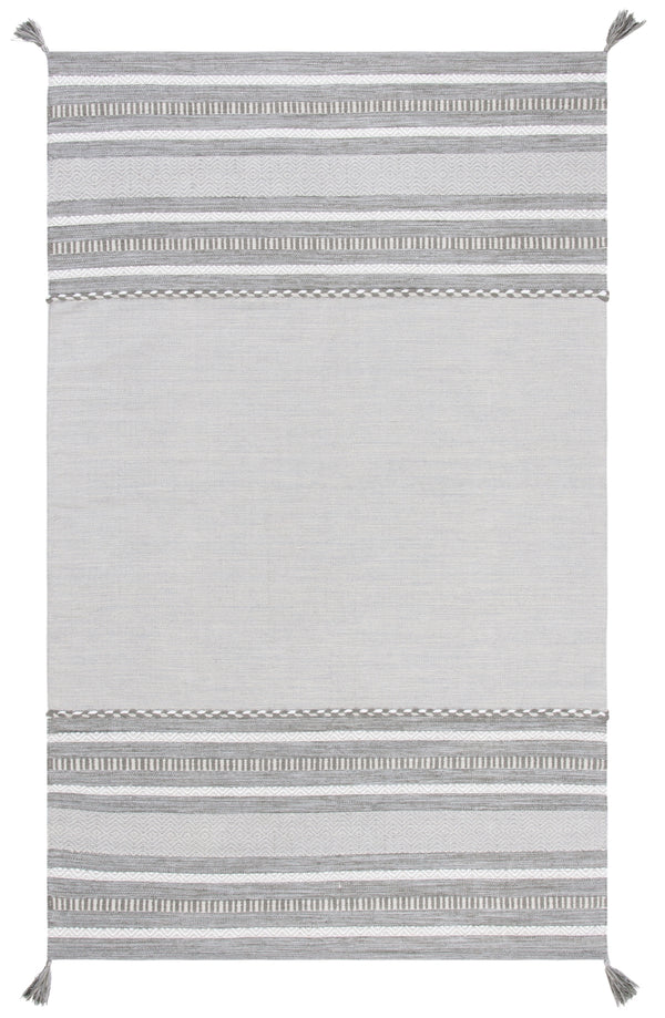 Montauk 215 Hand Woven 100% Cotton Rug Grey / Ivory 100% Cotton MTK215F-5
