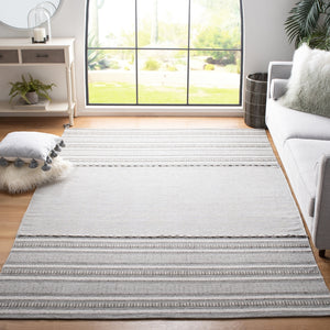 Montauk 215 Hand Woven 100% Cotton Rug Grey / Ivory 100% Cotton MTK215F-6