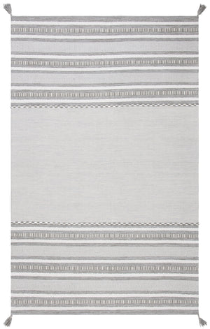 Montauk 215 Hand Woven 100% Cotton Rug Grey / Ivory 100% Cotton MTK215F-6