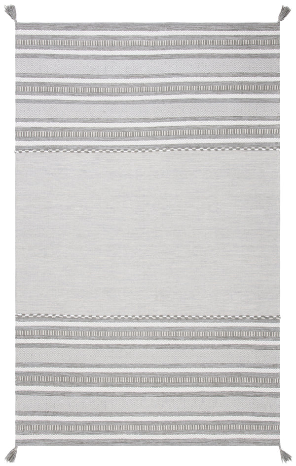 Montauk 215 Hand Woven 100% Cotton Rug Grey / Ivory 100% Cotton MTK215F-6