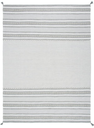 Montauk 215 Hand Woven 100% Cotton Rug Grey / Ivory 100% Cotton MTK215F-8