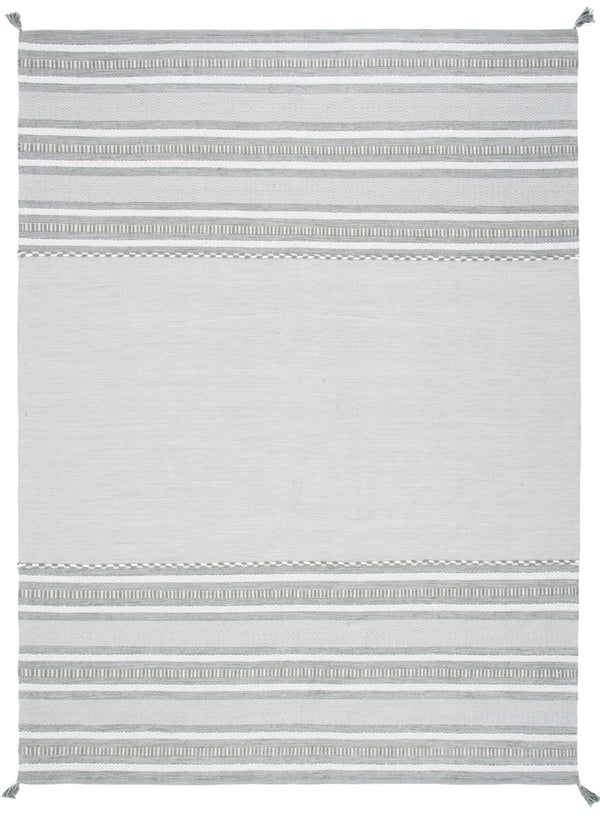 Montauk 215 Hand Woven 100% Cotton Rug Grey / Ivory 100% Cotton MTK215F-8