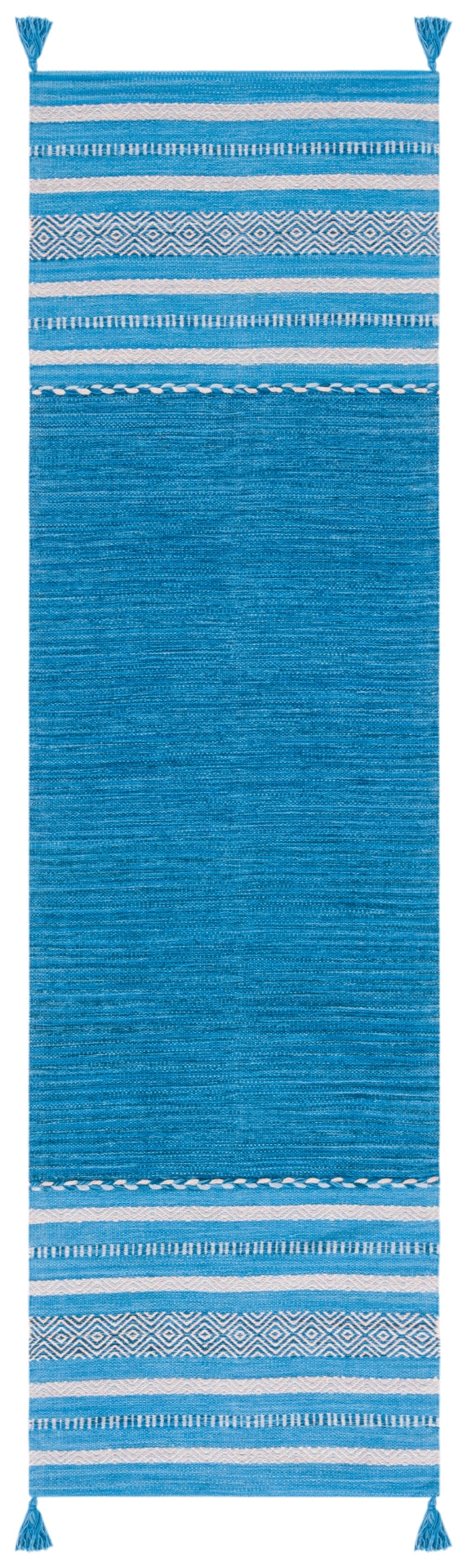Montauk 215 Hand Woven 100% Cotton Rug Blue / Grey 100% Cotton MTK215M-28