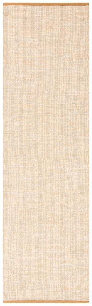 Montauk 250 Contemporary Flat Weave 100% Cotton Pile Rug Gold