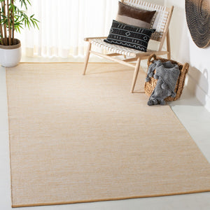 Montauk 250 Contemporary Flat Weave 100% Cotton Pile Rug Gold