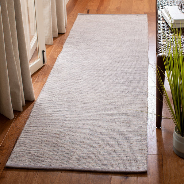Montauk 250 Contemporary Flat Weave 100% Cotton Pile Rug Silver