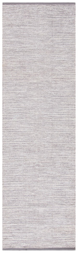 Montauk 250 Contemporary Flat Weave 100% Cotton Pile Rug Silver