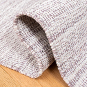 Montauk 250 Contemporary Flat Weave 100% Cotton Pile Rug Silver