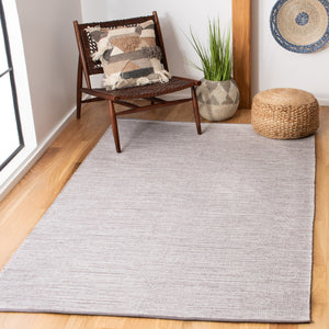 Montauk 250 Contemporary Flat Weave 100% Cotton Pile Rug Silver