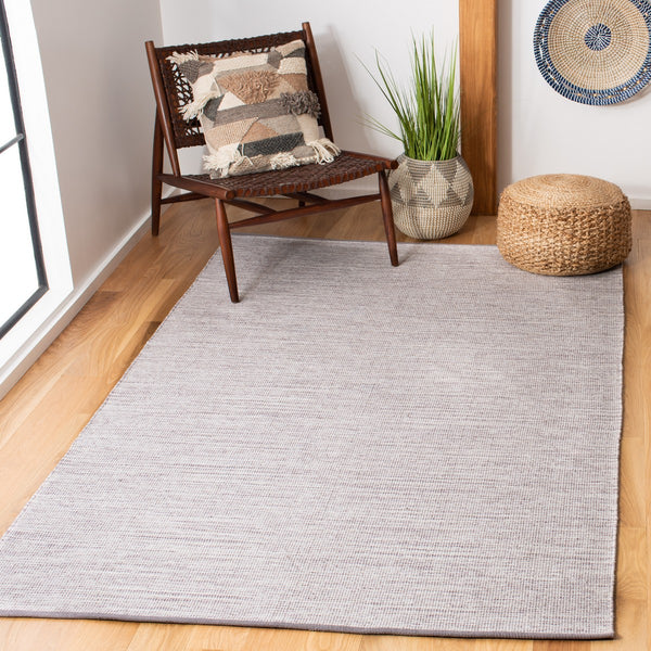 Montauk 250 Contemporary Flat Weave 100% Cotton Pile Rug Silver