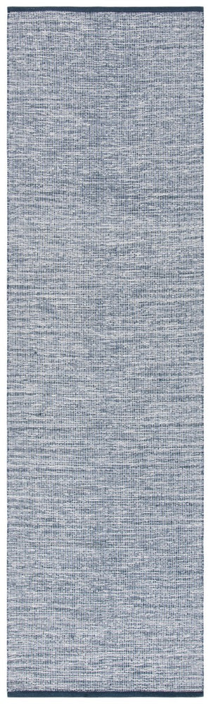 Montauk 250 Contemporary Flat Weave 100% Cotton Pile Rug Navy / Blue