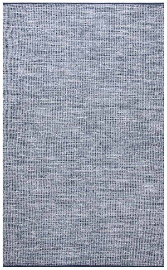 Montauk 250 Contemporary Flat Weave 100% Cotton Pile Rug Navy / Blue