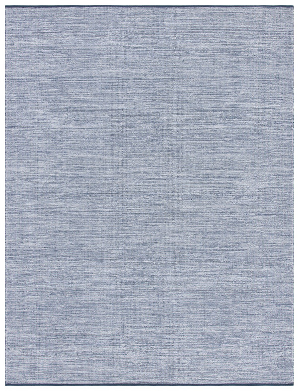 Montauk 250 Contemporary Flat Weave 100% Cotton Pile Rug Navy / Blue