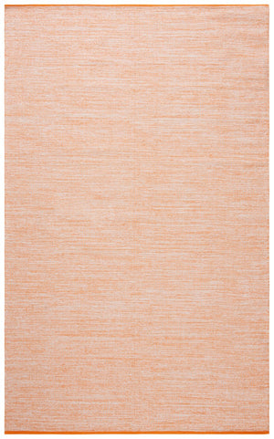 Montauk 250 Contemporary Flat Weave 100% Cotton Pile Rug Orange