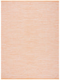 Montauk 250 Contemporary Flat Weave 100% Cotton Pile Rug Orange