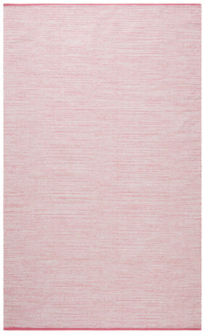 Montauk 250 Contemporary Flat Weave 100% Cotton Pile Rug Pink / Fuchsia