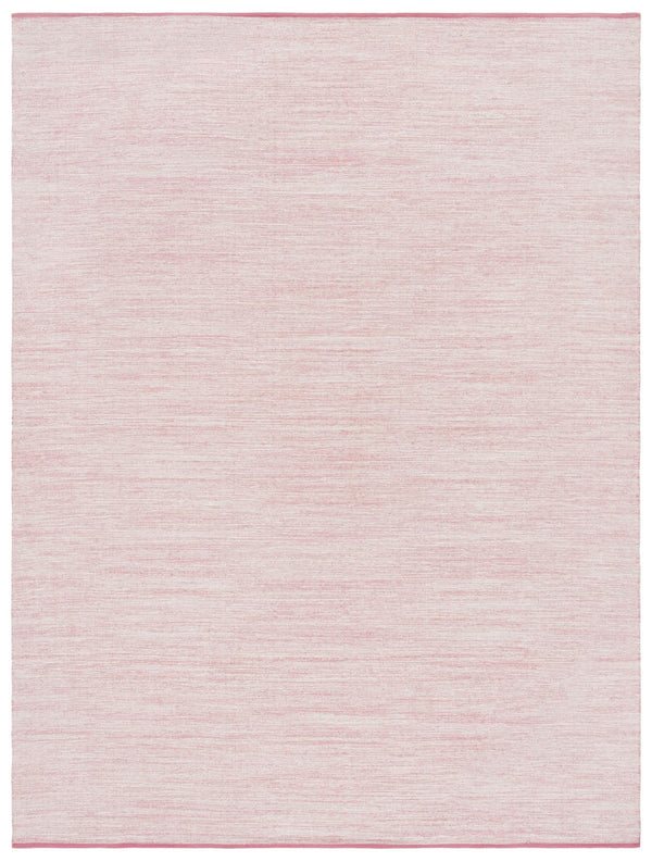 Montauk 250 Contemporary Flat Weave 100% Cotton Pile Rug Pink / Fuchsia