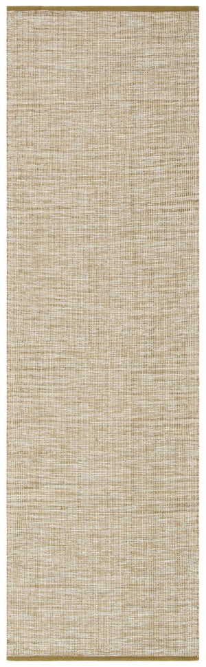 Montauk 250 Contemporary Flat Weave 100% Cotton Pile Rug Green Olive