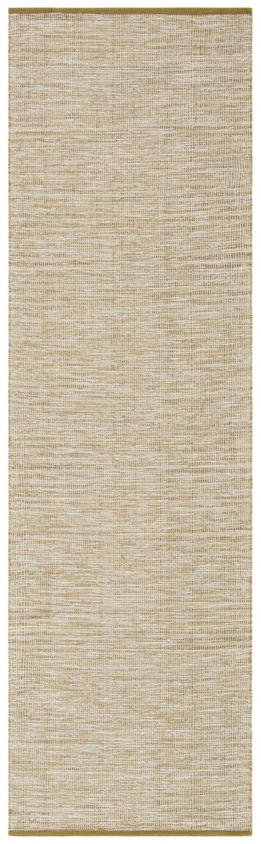Montauk 250 Contemporary Flat Weave 100% Cotton Pile Rug Green Olive