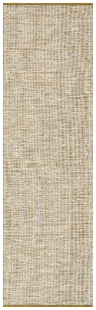Montauk 250 Contemporary Flat Weave 100% Cotton Pile Rug Green Olive