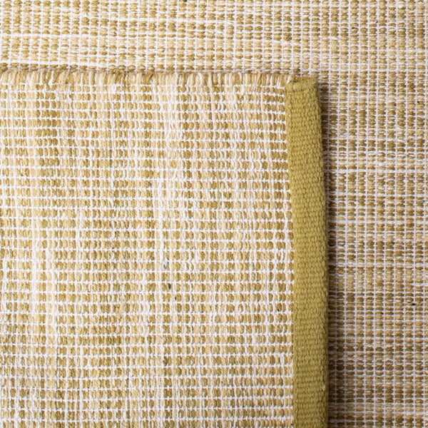 Montauk 250 Contemporary Flat Weave 100% Cotton Pile Rug Green Olive