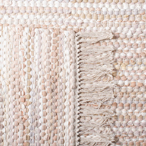 Montauk 251 Contemporary Flat Weave 100% Recycled Cotton Chindi Rug Beige