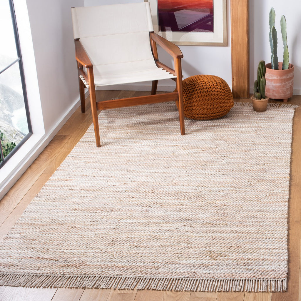Montauk 251 Contemporary Flat Weave 100% Recycled Cotton Chindi Rug Beige
