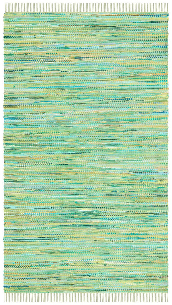 Montauk 251 Contemporary Flat Weave 100% Recycled Cotton Chindi Rug Green