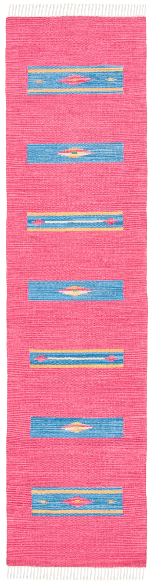 Montauk 551 Hand Weaved 100% Cotton Rug Red / Blue 100% COTTON MTK551Q-29