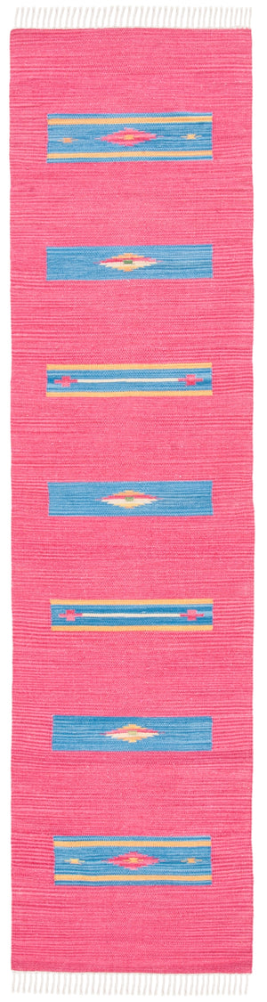 Montauk 551 Hand Weaved 100% Cotton Rug Red / Blue 100% COTTON MTK551Q-29