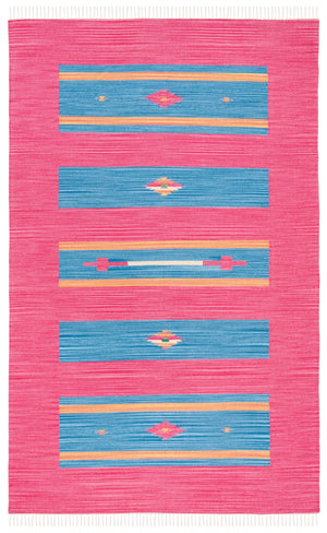 Montauk 551 Hand Weaved 100% Cotton Rug Red / Blue 100% COTTON MTK551Q-5