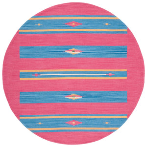 Montauk 551 Hand Weaved 100% Cotton Rug Red / Blue 100% COTTON MTK551Q-6R