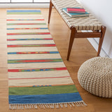 Montauk 553 Hand Weaved 100% Cotton Rug Green / Blue 100% COTTON MTK553Y-29