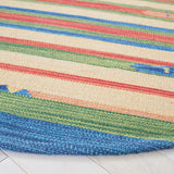 Montauk 553 Hand Weaved 100% Cotton Rug Green / Blue 100% COTTON MTK553Y-6R