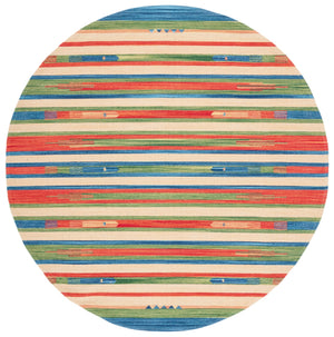 Montauk 553 Hand Weaved 100% Cotton Rug Green / Blue 100% COTTON MTK553Y-6R