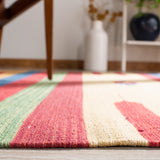 Montauk 554 Hand Weaved 100% Cotton Rug Red / Blue 100% COTTON MTK554Q-5