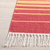 Montauk 554 Hand Weaved 100% Cotton Rug Red / Blue 100% COTTON MTK554Q-5