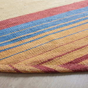Montauk 554 Hand Weaved 100% Cotton Rug Red / Blue 100% COTTON MTK554Q-6R