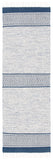 Montauk 651 Handloomed 100% Cotton Bohemian Rug Ivory / Navy 100% COTTON MTK651N-27