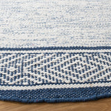 Montauk 651 Handloomed 100% Cotton Bohemian Rug Ivory / Navy 100% COTTON MTK651N-6R